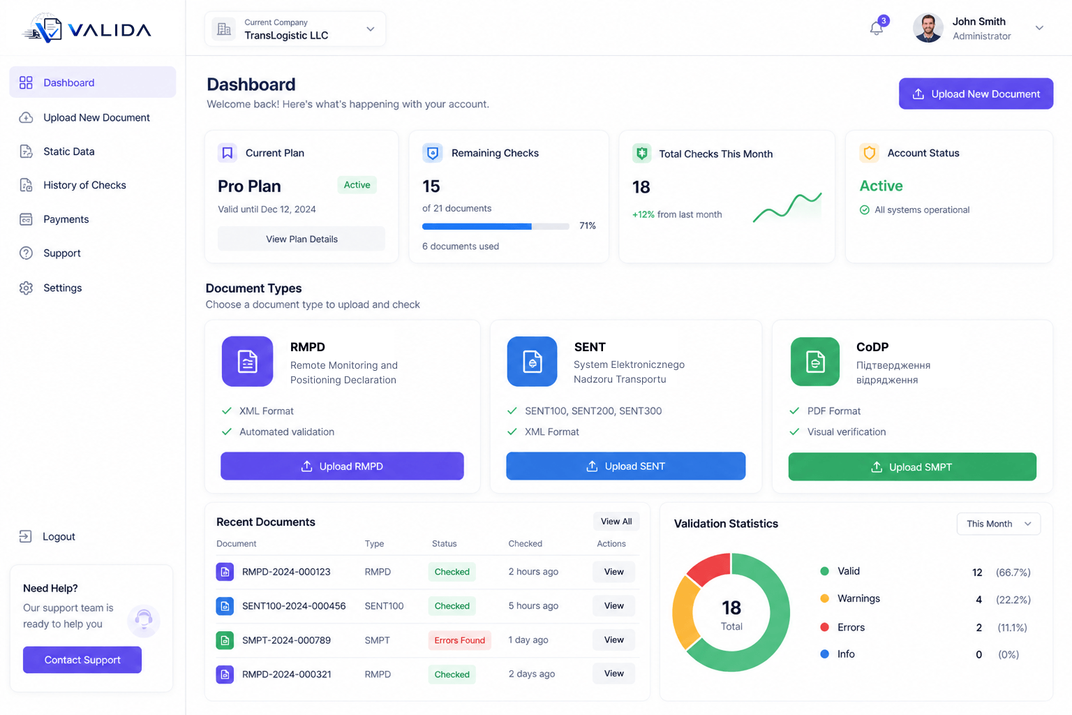 VALIDA Preview
